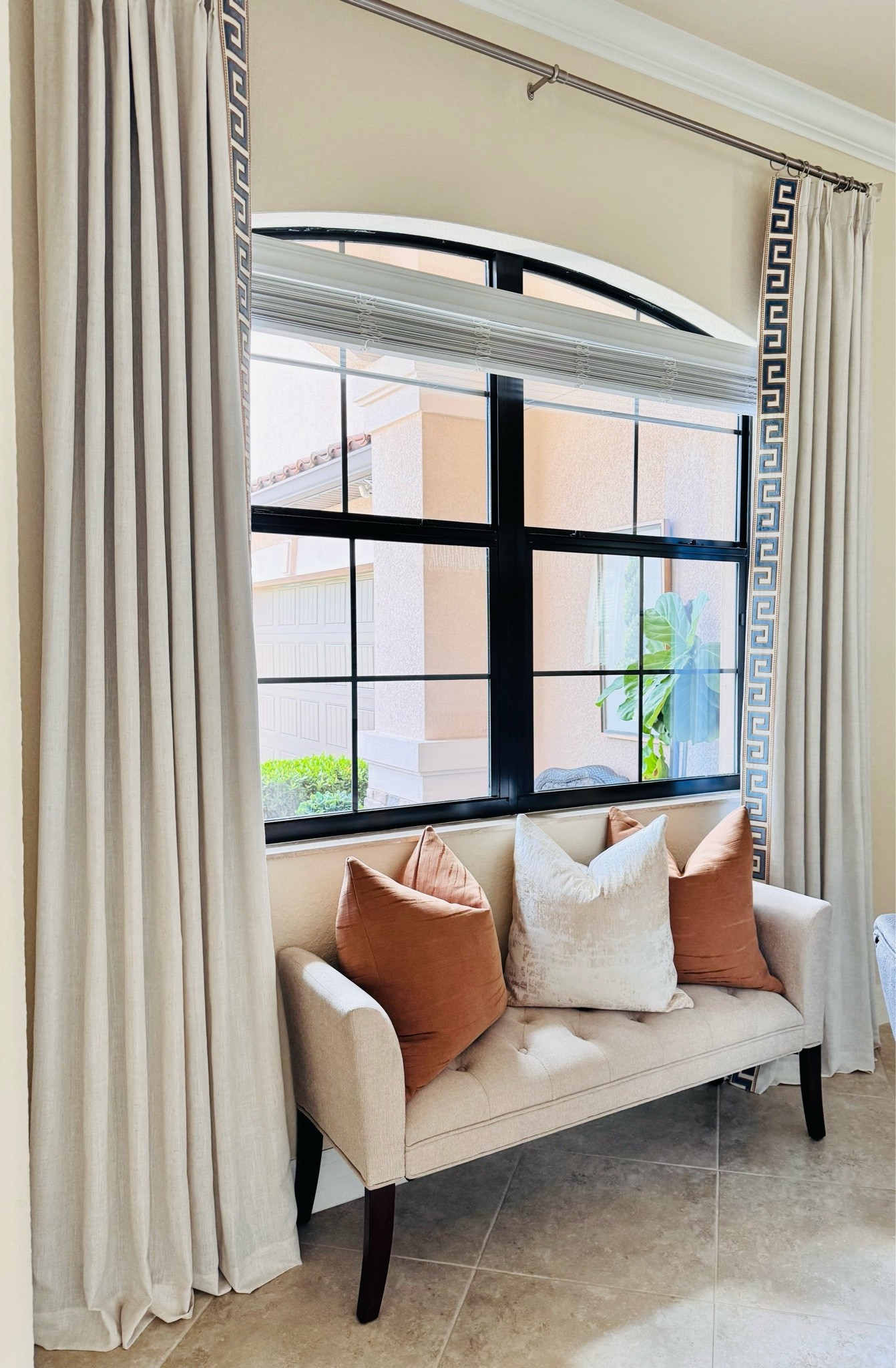 Create a designer look in your home with these gorgeous & affordable pinch pleated drapes from Amazon! We used 1pk of 40"x108" to frame the window in our dining room, natural color. I added the gorgeous decorative drapery trim using fabric tape!!! 

Home Decor | Designer Luxe for Less | Neutral Decor | Transitional Decor | Window Treaments | Renter Friendly Decor | Amazon Home | Fall Decor

#LTKHome #LTKSeasonal #LTKHome #LTKSeasonal