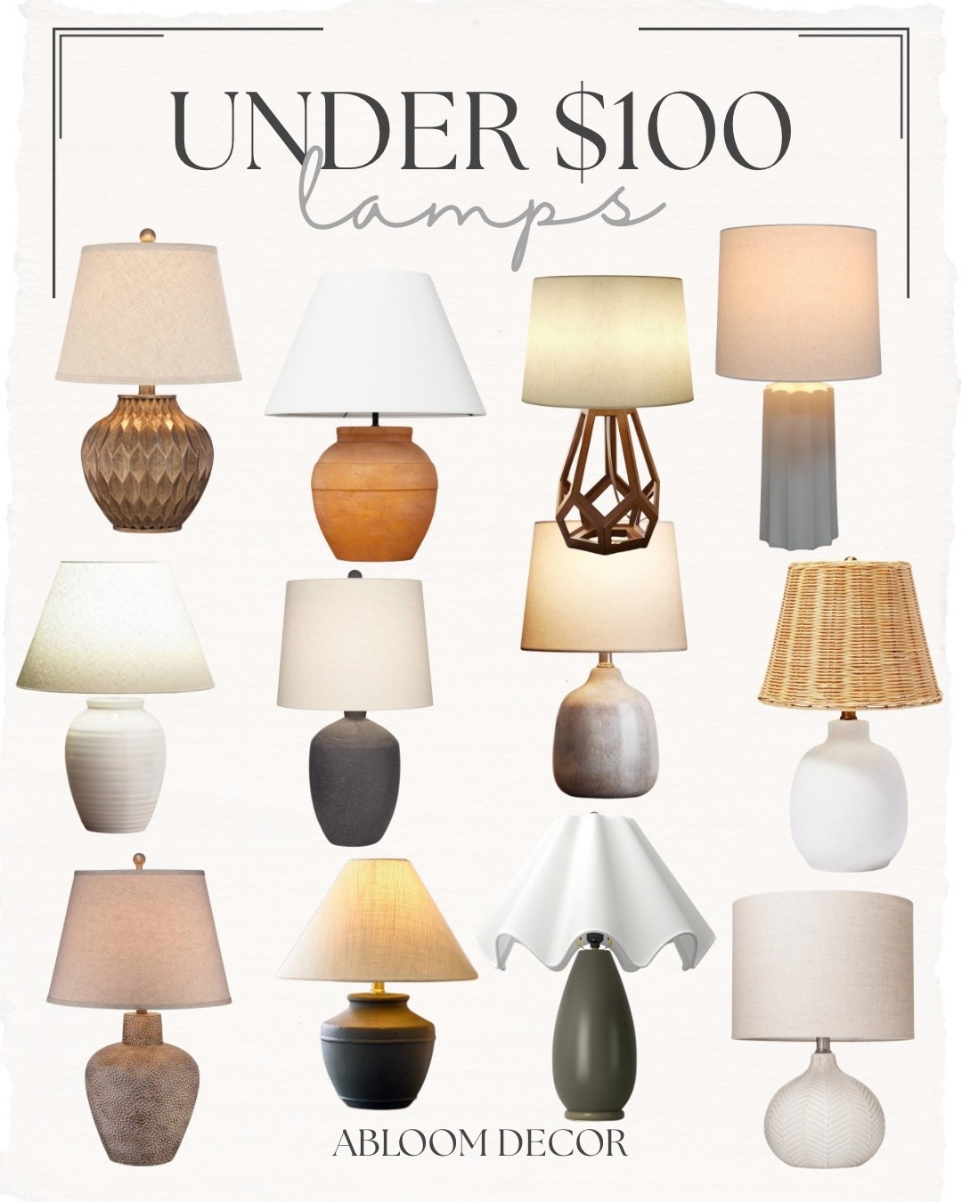 All of these lamps are under $100! They’re all from Target, which is one of my favorite places to find gorgeous lamps.

#LTKHome