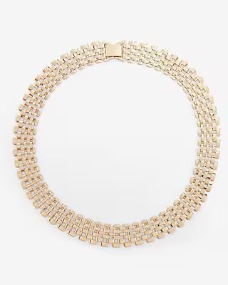 Thick Gold Collar Chain Necklace | Express