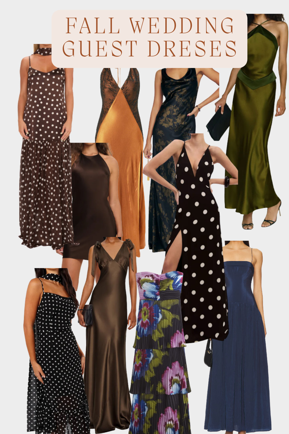mini maxi and midi dresses perfect for a fall wedding! the cutest fall wedding guest dresses from abercrombie, revolve, princess polly, show me your mumu, zara, and reformation. affordable wedding guest dresses and some spendier options to wear over and over again! 

 #LTKSeasonal #LTKFindsUnder100 #LTKWedding