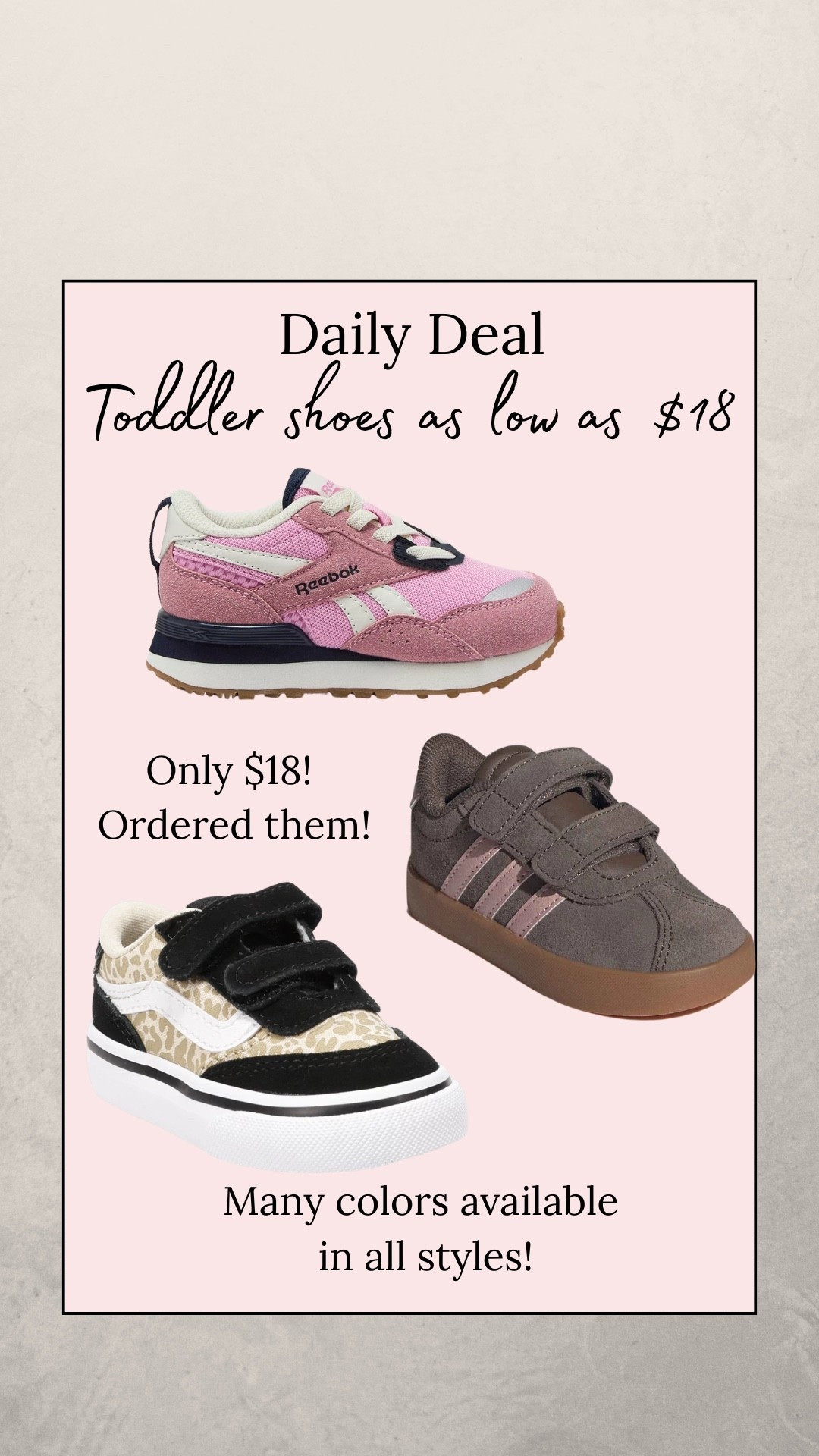 Major deals on name brand toddlers sneakers!

#LTKSaleAlert #LTKBaby #LTKKids