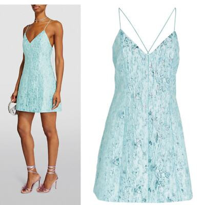 NWOT ALICE + OLIVIA Tayla Structured Lantern Jacquard Mini Dress | eBay US