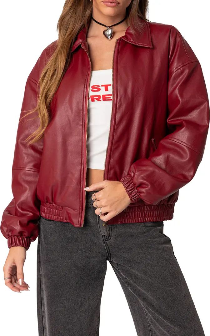 EDIKTED Halley Faux Leather Jacket | Nordstrom | Nordstrom