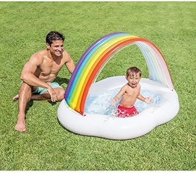 Intex Rainbow Cloud Inflatable Baby Pool, for Ages 1-3 | Amazon (US)