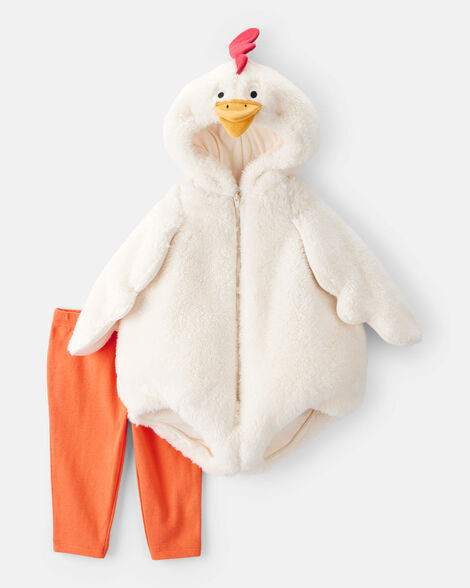 Baby 2-Piece Chicken Halloween Costume - White/Orange | Carter's Inc