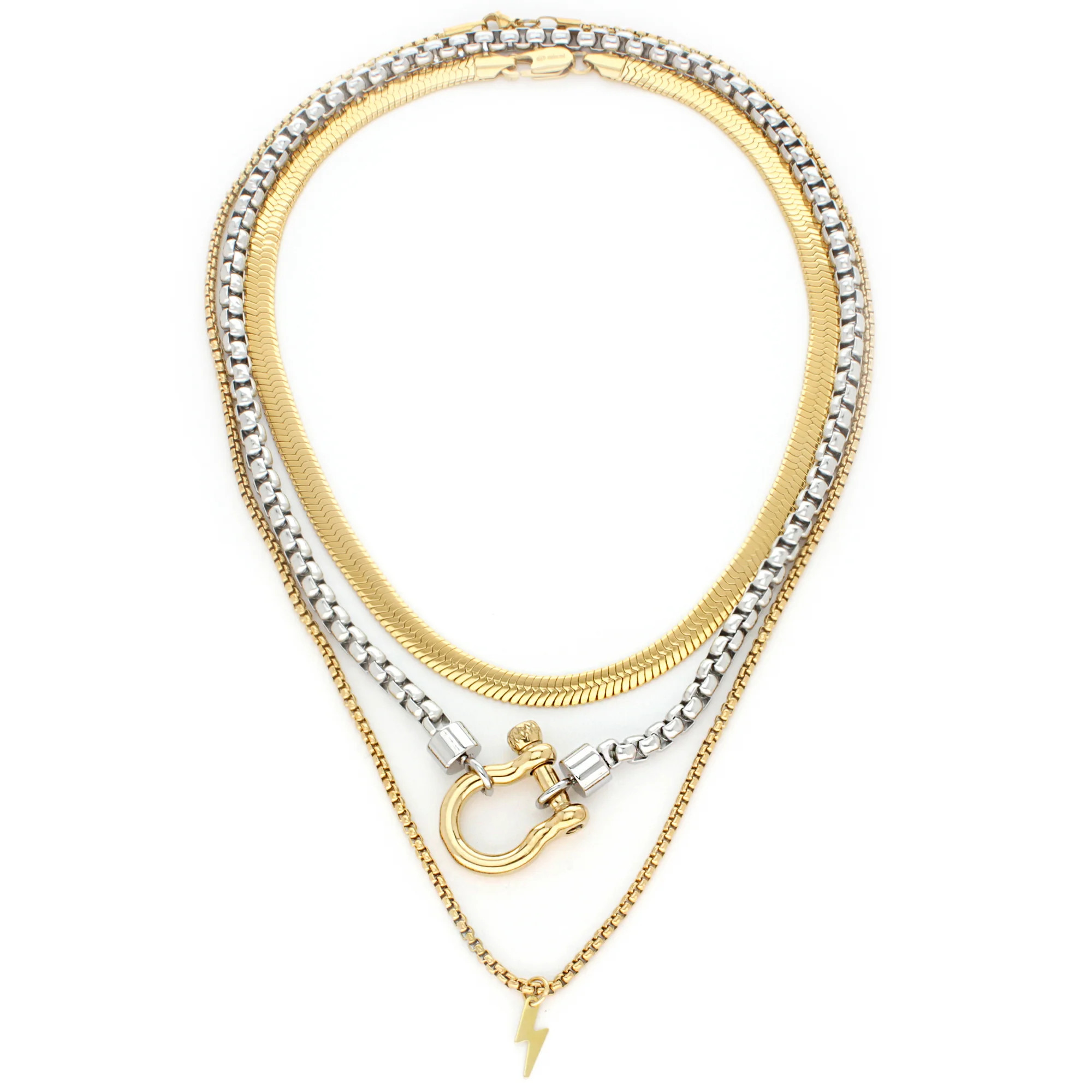 THE HERRADURA & THE SNAKE LAYERED NECKLACE | Artizan Joyeria