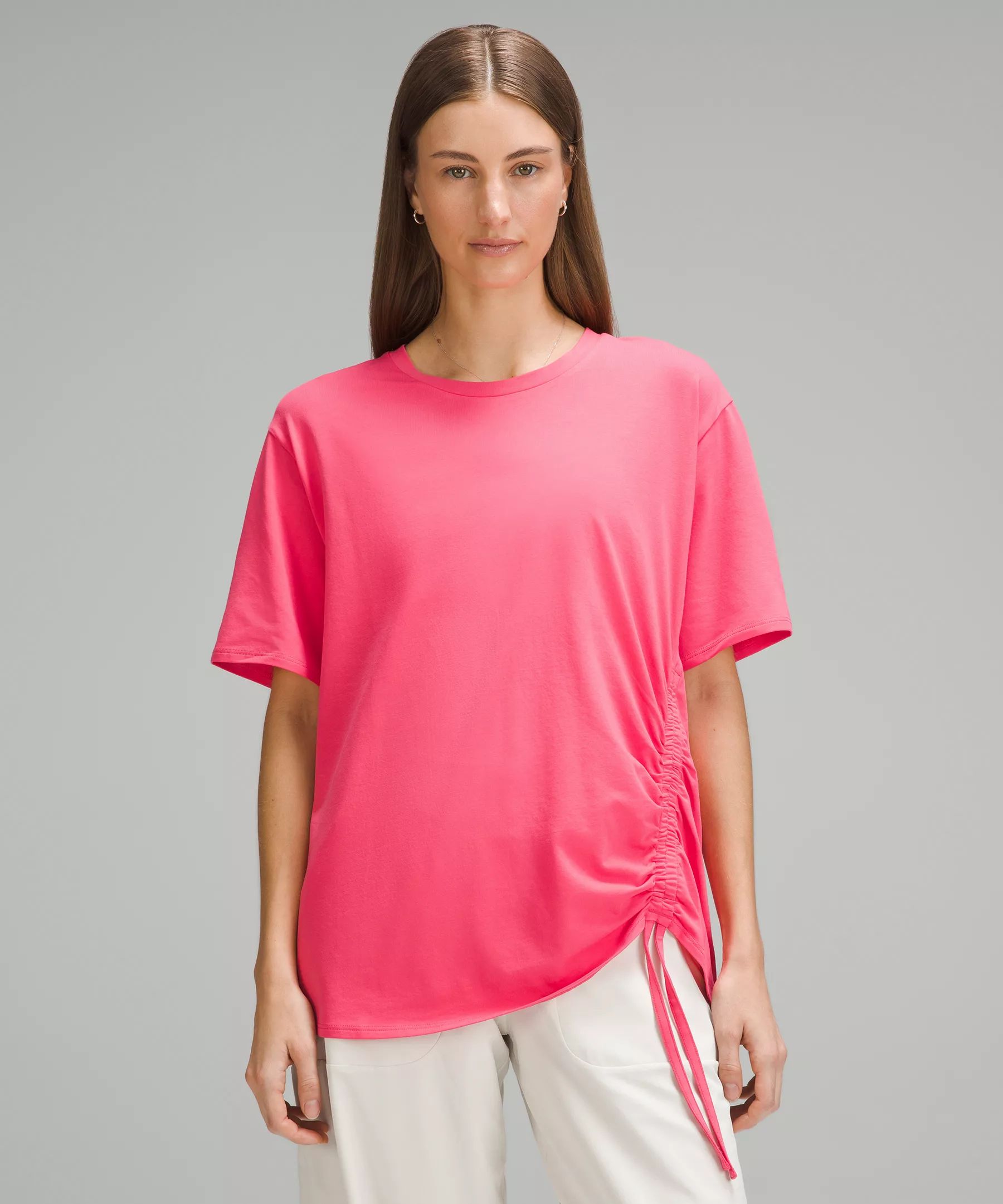 Side-Cinch Cotton T-Shirt | Women's Short Sleeve Shirts & Tee's | lululemon | Lululemon (US)