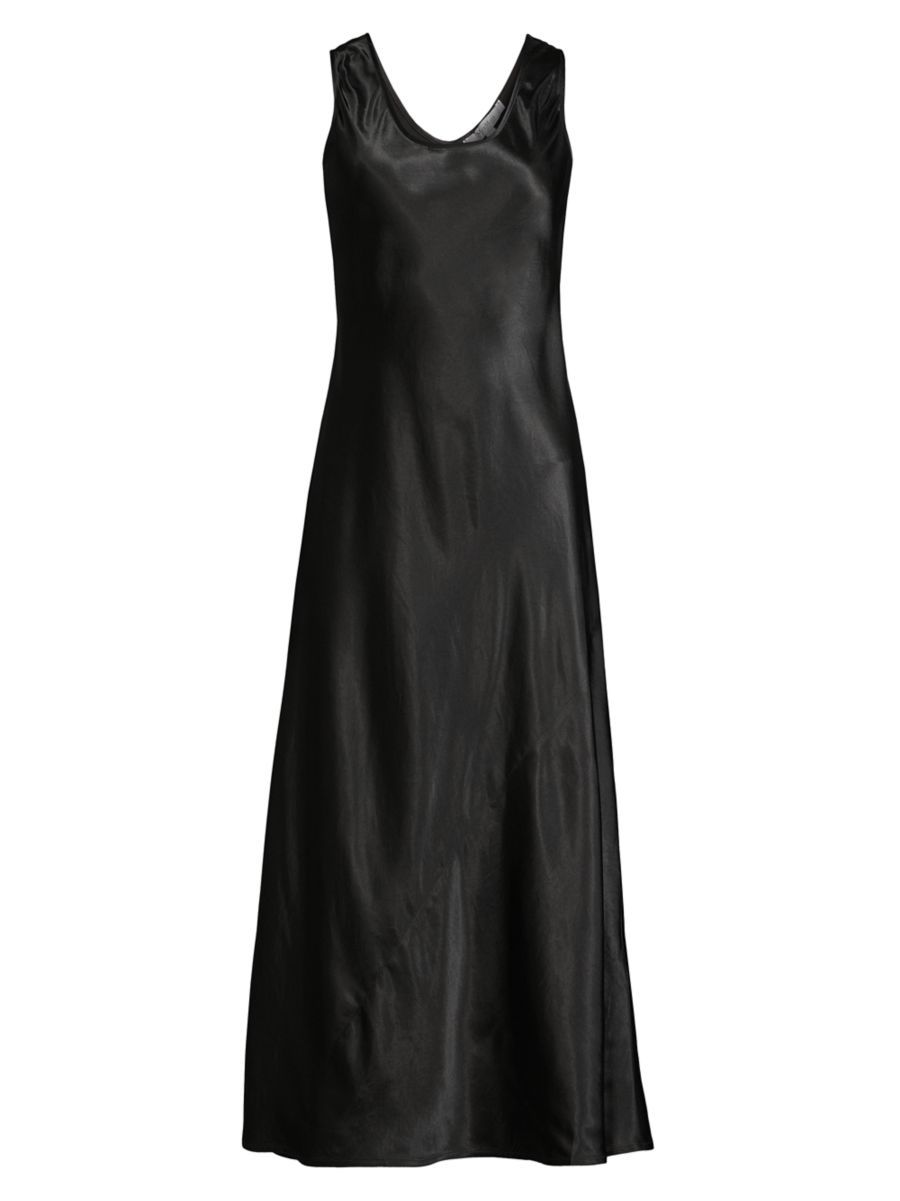 Max Mara Leisure Sleeveless Satin Midi-Dress | Saks Fifth Avenue