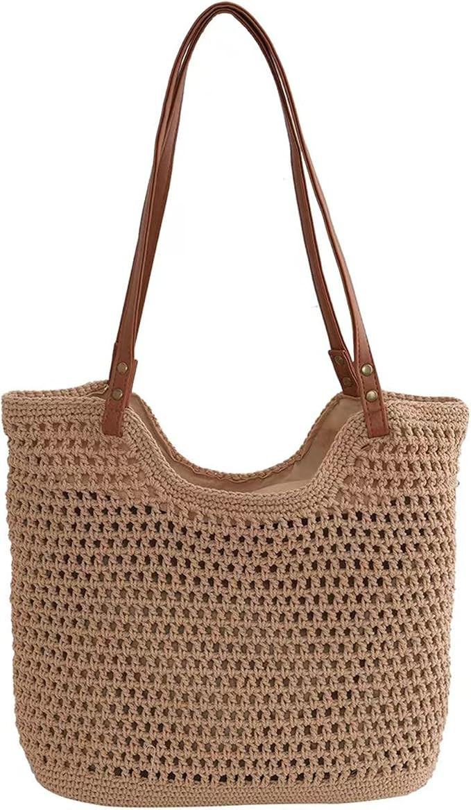 Summer Knitted Shoulder Bag bags for 2025, Bohemian Hobo Beach bag Casual Designer Purse for Wome... | Amazon (US)
