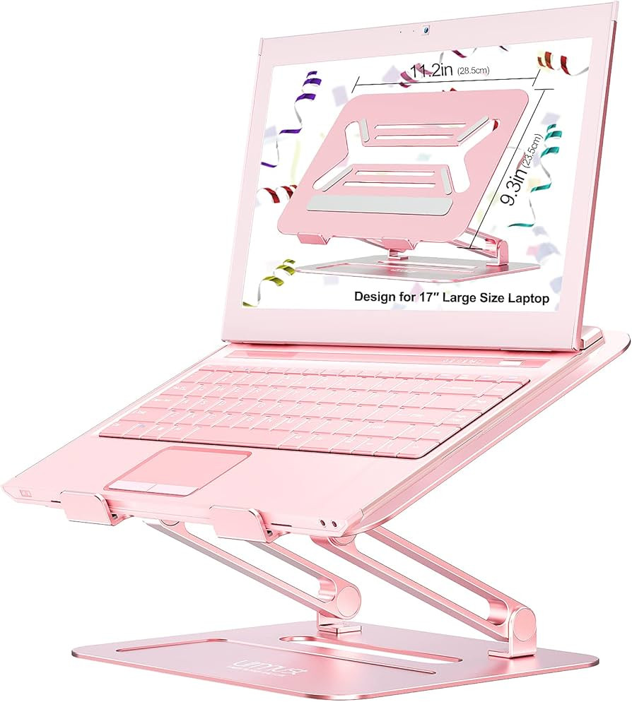 Urmust Adjustable Laptop Stand for Desk Aluminum Computer Stand for Laptop Riser Holder Notebook ... | Amazon (US)