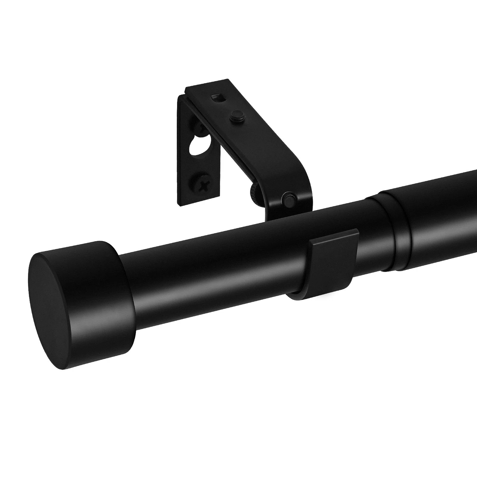 Lachina Arnel 1 Inch Window Curtain Rod with Aluminium Finials, Adjustable Heavy Duty Modern Drap... | Wayfair North America