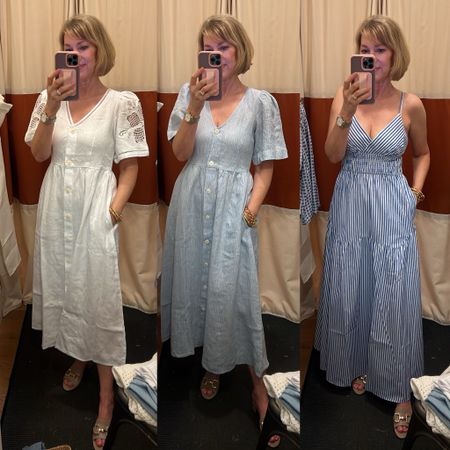 Linen dresses, strappy sundresses and more on sale. Wearing size XS in all of these and I’m 5’3”. Copy promo code from my link and paste at checkout for the discount. 

#LTKxMadewell #LTKSeasonal #LTKSaleAlert