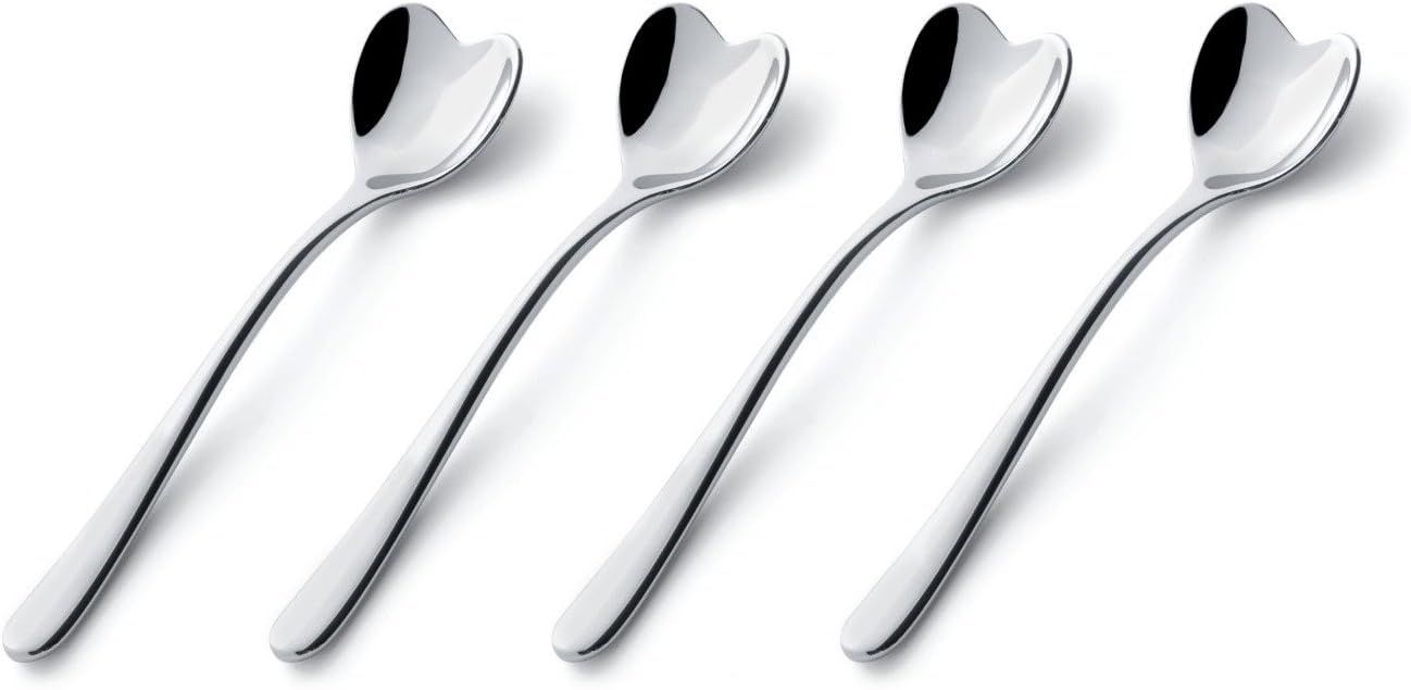 Amazon.com: Alessi Il Caffe Alessi Set of 4 Heart-Shaped Spoons : Home & Kitchen | Amazon (US)