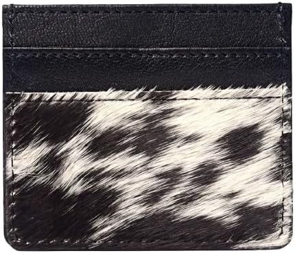 Merbaa Camilia Cowhide Hair on Card Holder Western Cowboy Cowgirl Fashion Vibes Card Holder (Blac... | Amazon (US)