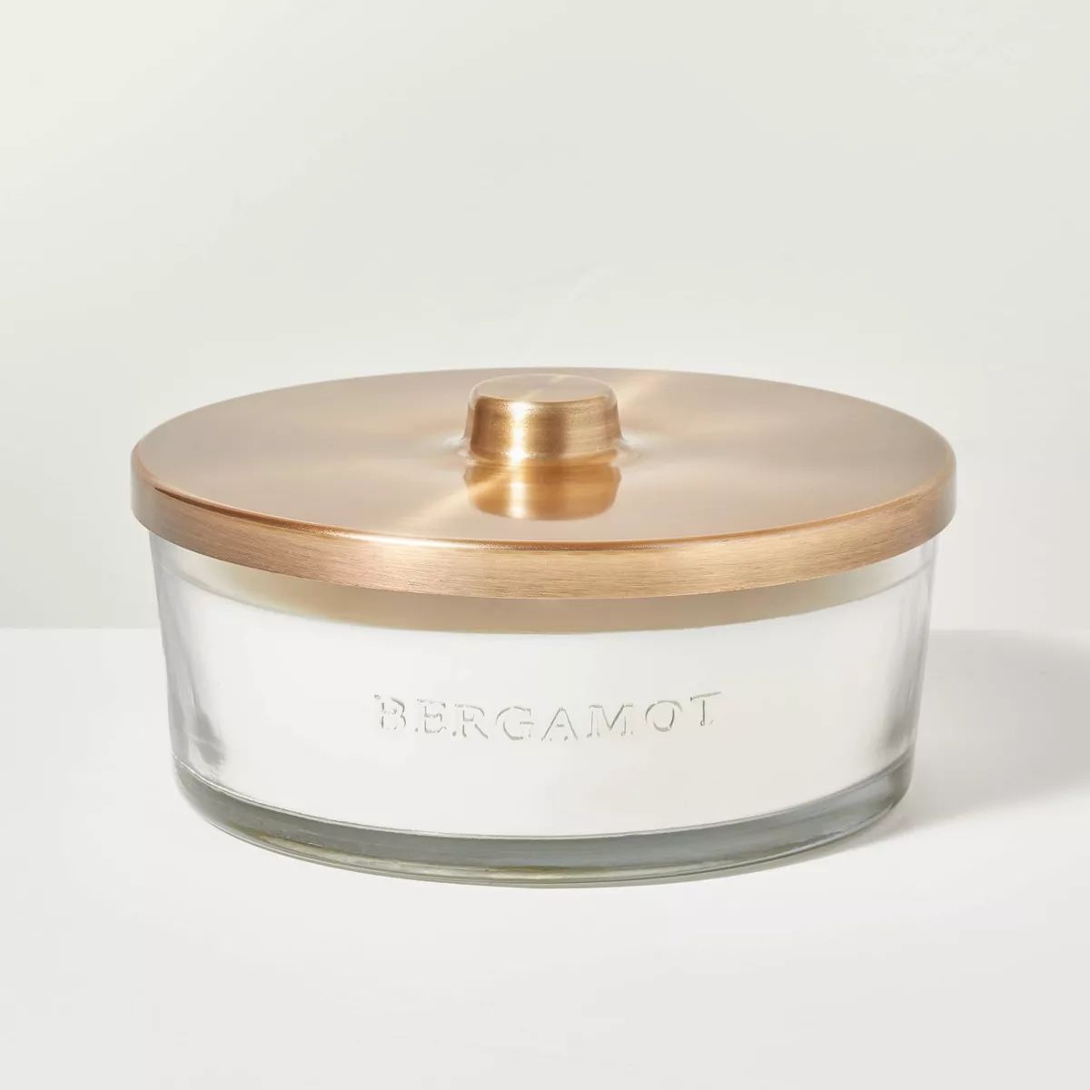5-Wick Clear Glass Bergamot Knob-Lid Jar Candle 28oz - Hearth & Hand™ with Magnolia | Target