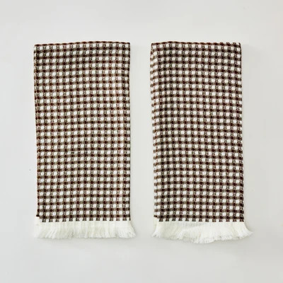 Dish Towels (pair) Amalfi Blue / Applique Amalfi Blue | Weezie Towels