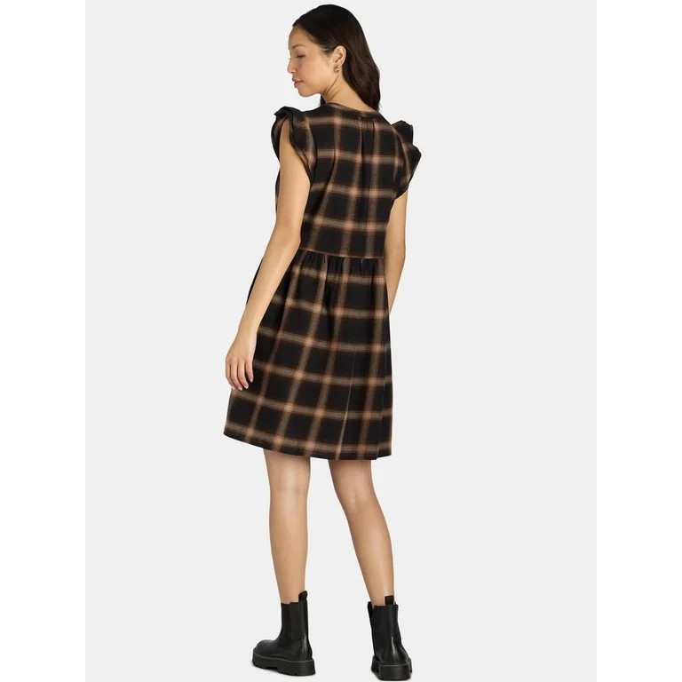 Time and Tru Women's Mini Woven Dress | Walmart (US)