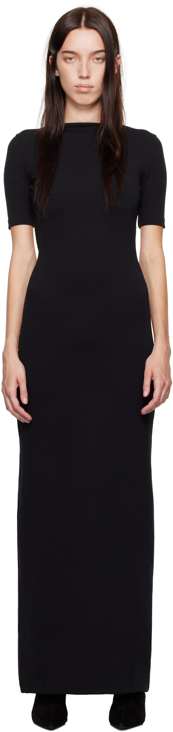 Black Halo Backless Maxi Dress | SSENSE