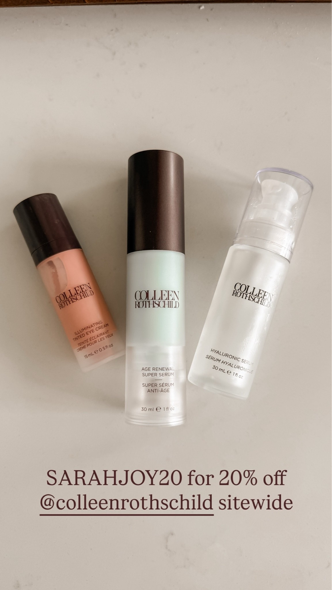 Use SARAHJOY20 for 20% off sitewide!!