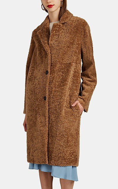 Shearling Long Coat | Barneys New York (Global)