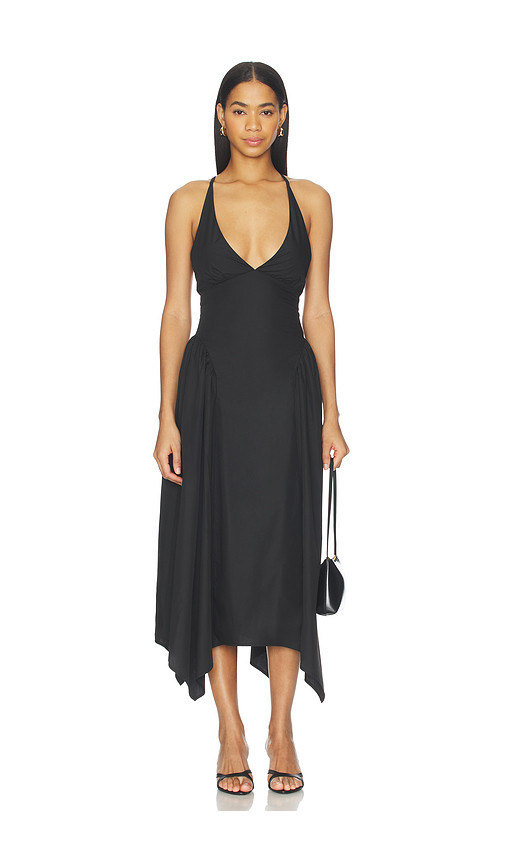 ALL THE WAYS Laren Midi Dress in Black. Taglia L. Also in XS, XXS, S, M, XL. | Revolve Clothing (Global)