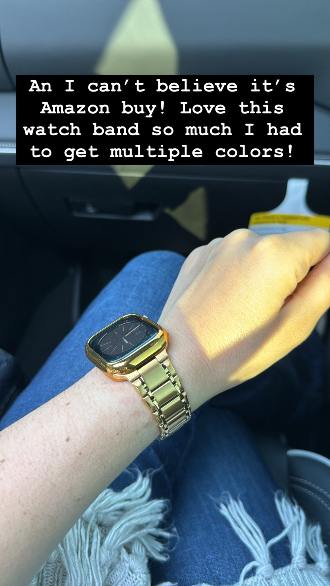 Love this gold Apple Watch band from Amazon! It’s only $30 too 😍 I had to get it in multiple colors  

#LTKStyleTip #LTKFindsUnder50 #LTKSaleAlert