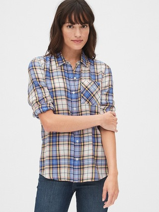 Plaid Flannel Shirt | Gap (CA)