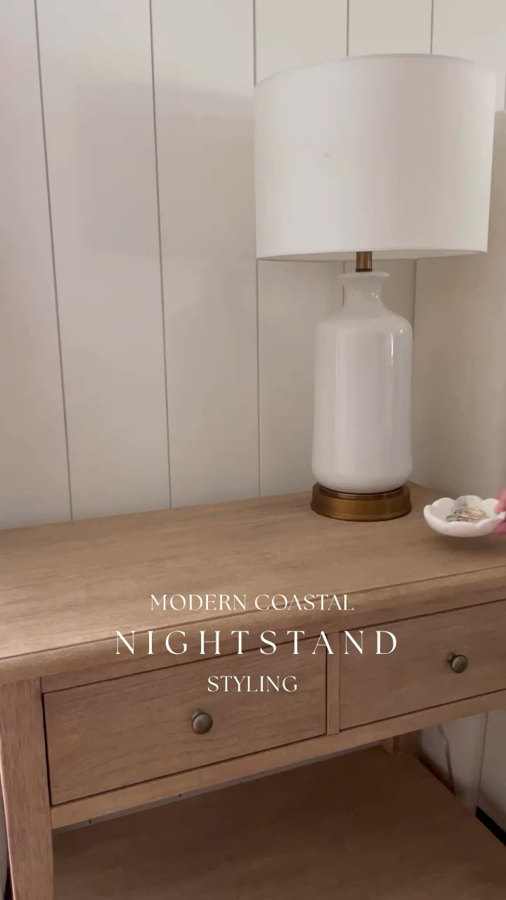 Pottery barn nightstand, modern coastal fall decor, home decor 

#LTKstyletip #LTKhome #LTKfindsunder100