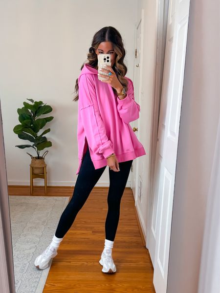 ✨Obsessed with this oversized pink hoodie! Great for travel, running errands or everyday wear. I love the zipper split hem detail! So cute!

✨Wearing a size small. Fits oversized

#amazonfinds #amazonmusthaves 

#LTKstyletip #LTKsalealert #LTKfindsunder50
