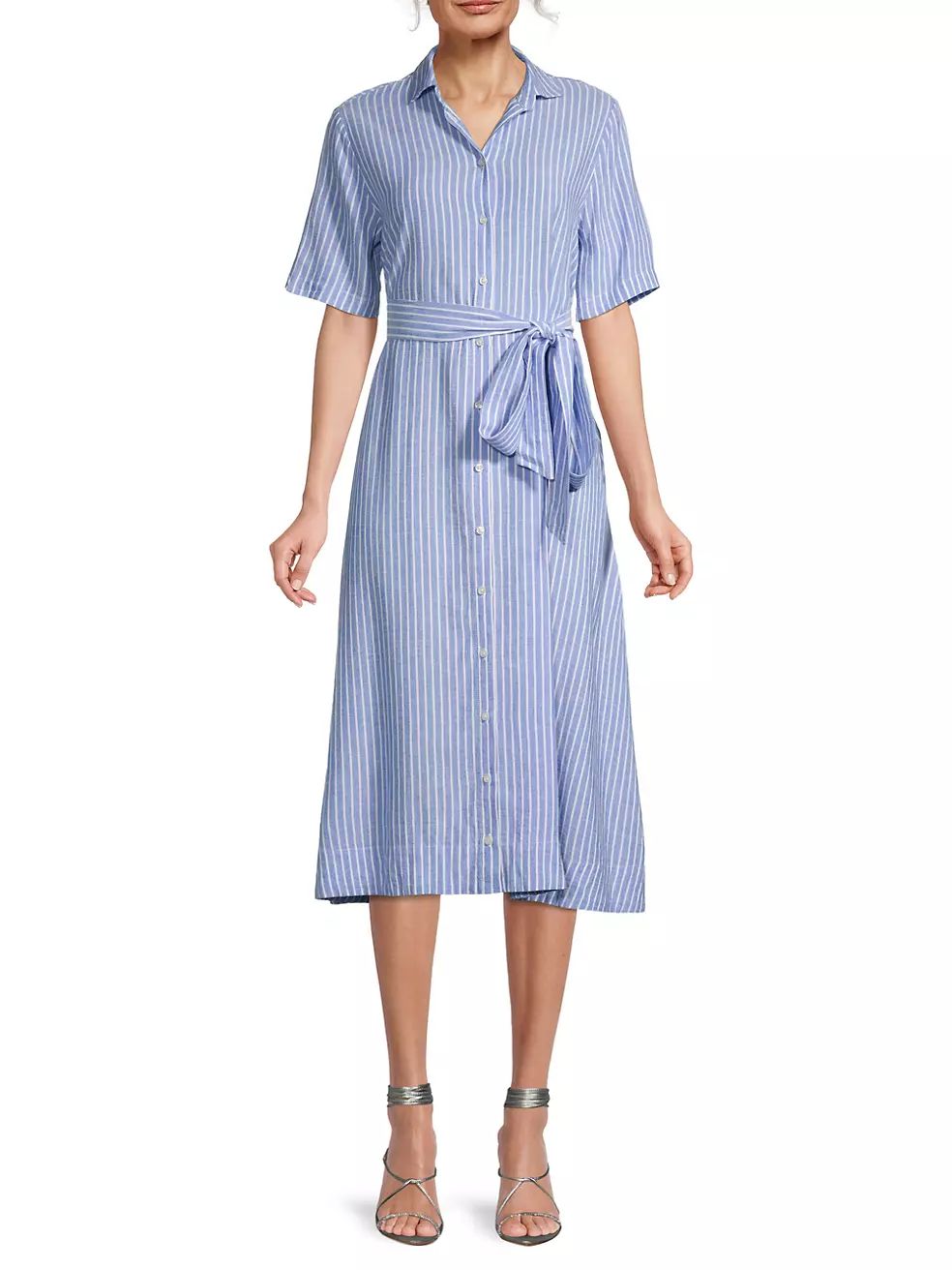 Kat Linen-Blend Dress | Saks Fifth Avenue