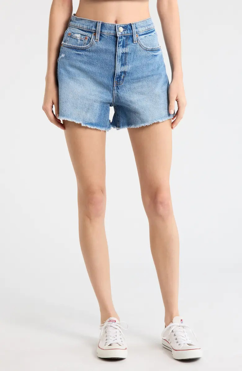 The Knockout High Waist Denim Shorts | Nordstrom