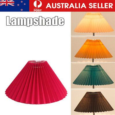 Pleated Lampshade E27 Light Cover Japanese Style Fabric Table Lamp Ceiling Decor  | eBay | eBay AU