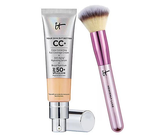 IT Cosmetics CC Cream SPF 50 with Special Edition Brush | QVC