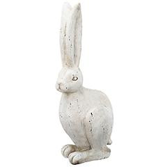 18.5" White Rabbit Figurine | Lamps Plus