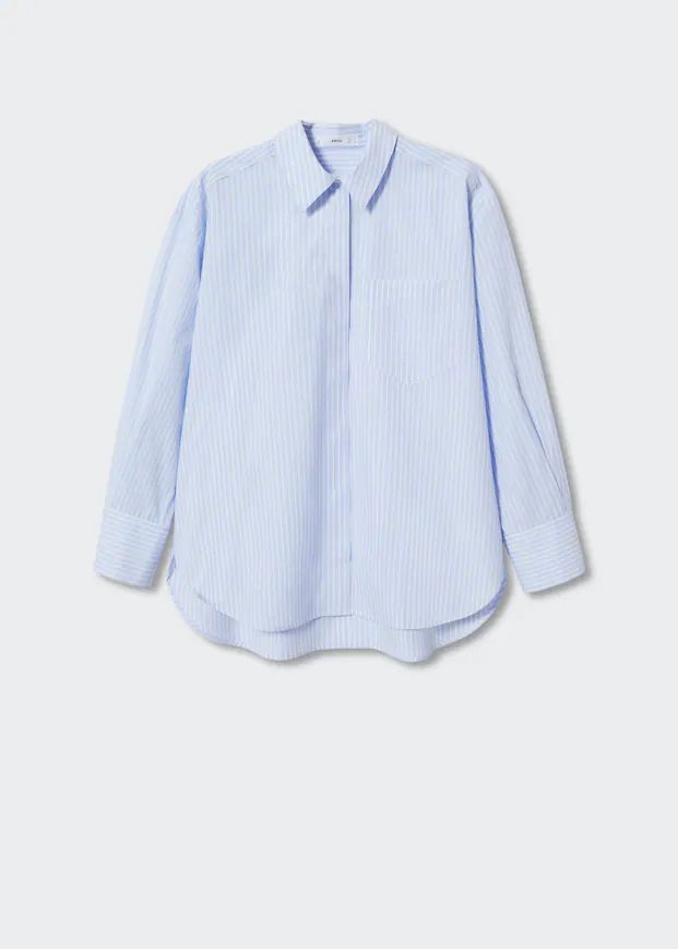 Oversize cotton shirt | MANGO (US)