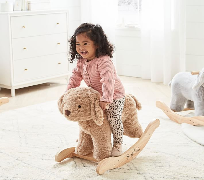 Labradoodle Plush Nursery Rocker | Pottery Barn Kids