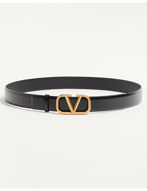 Valentino Vlogo Signature Calfskin Belt 30 Mm | David Jones | David Jones (Australia & New Zealand)