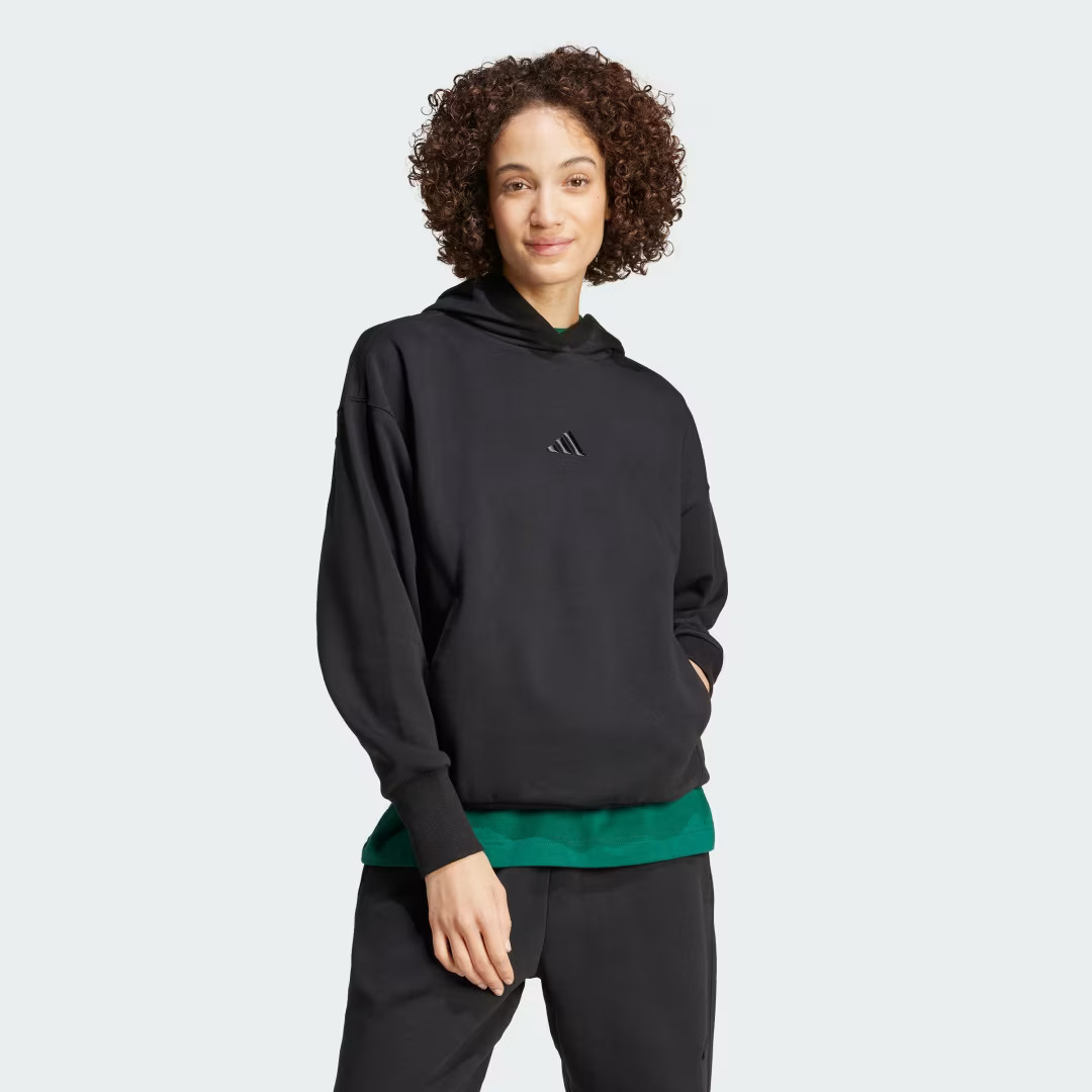 adidas ALL SZN Fleece Loose Hoodie Black L - Womens Originals Hoodies & Sweatshirts | adidas (US)
