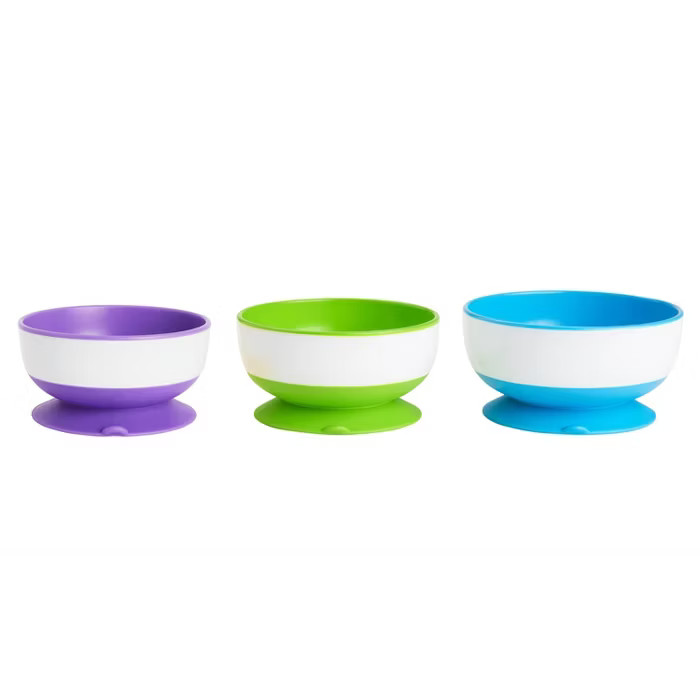 Munchkin 3pk Stay-Put Suction Bowls | Target