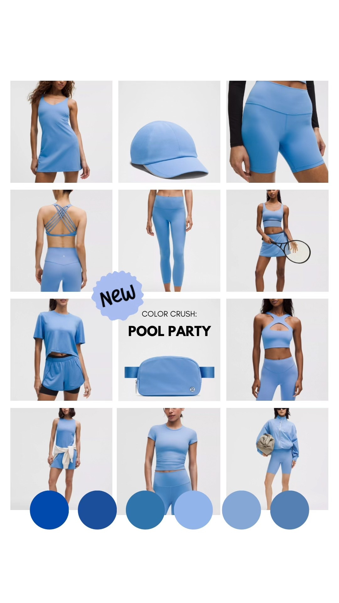 NEW LULULEMON COLOR DROP:
BLUE POOL PARTY

Hurry + refresh your athleisure outfits before sizes sell out! These Lululemon buttery soft sports tank tops, sports bras, leggings, athletic shorts, hoodies, tennis skirts, tennis dresses, athleisurewear, + activewear shirts are shown in the new
"Pool party" color but all styles come in many color options!

#LTKActive #LTKStyleTip #LTKTravel