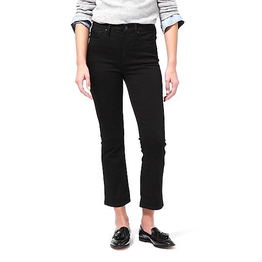 9" demi-boot crop jean in stay black wash | J.Crew US