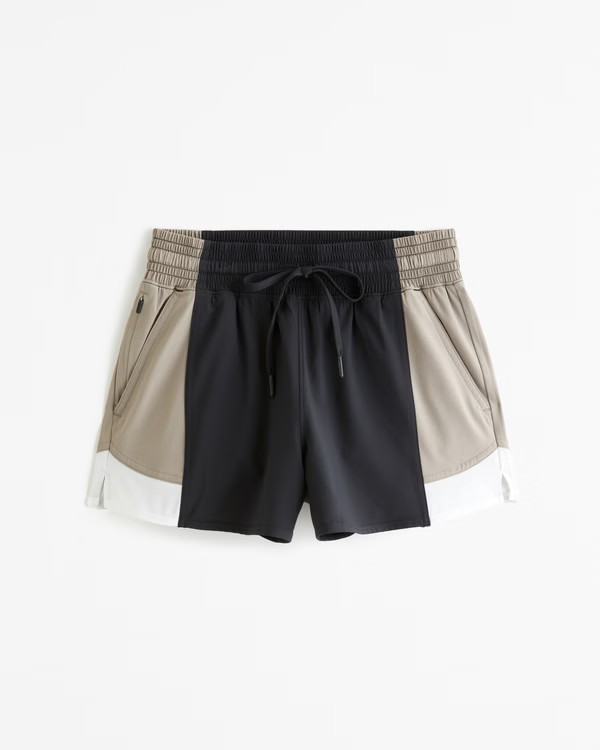 YPB motionTEK High Rise Lined Workout Short | Abercrombie & Fitch (US)
