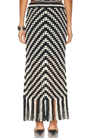 Zimmermann Halliday Hand Crochet Skirt in Chevron | FWRD | FWRD 