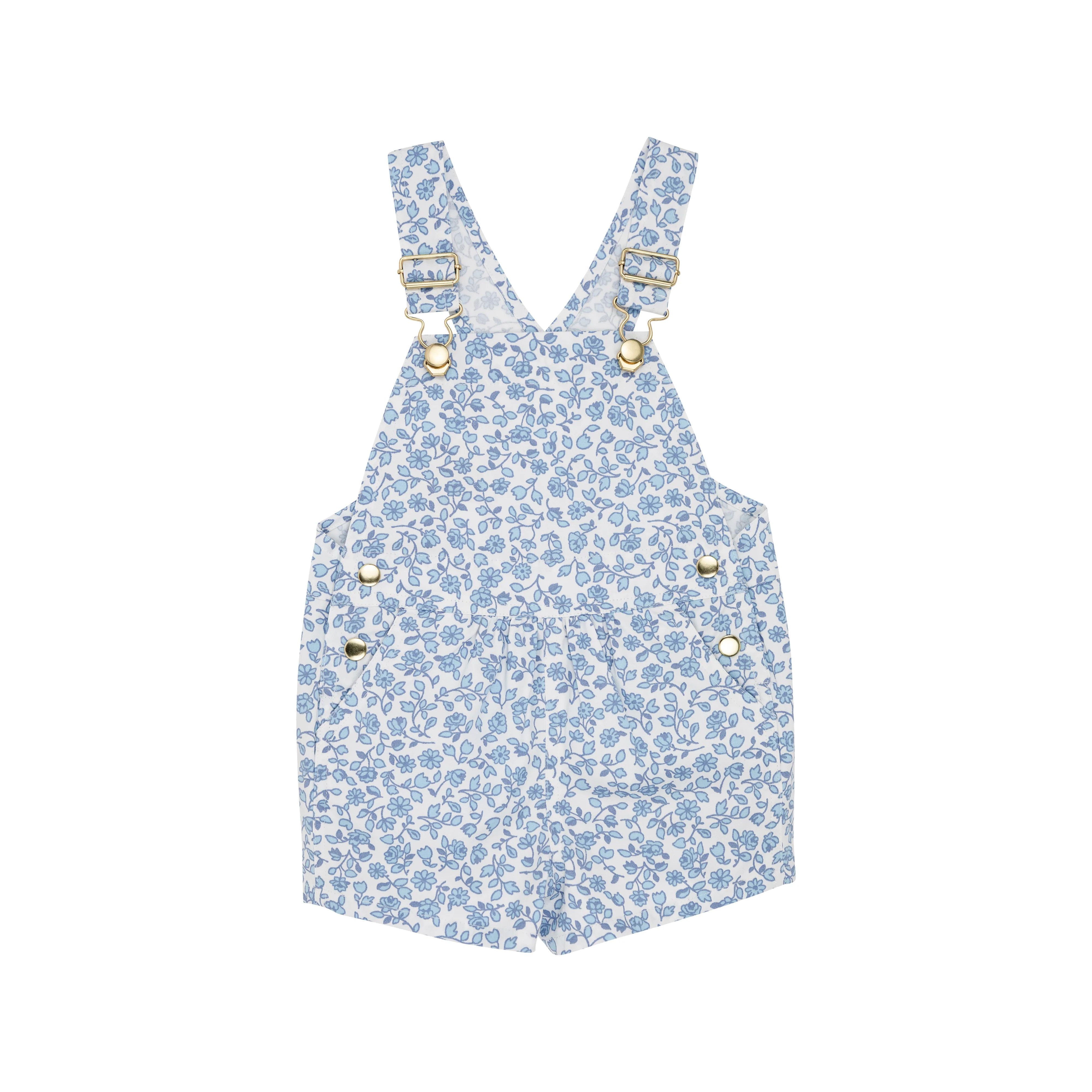Channing Choo Choo Overalls (Shorts) - Greenbriar Garden | The Beaufort Bonnet Company