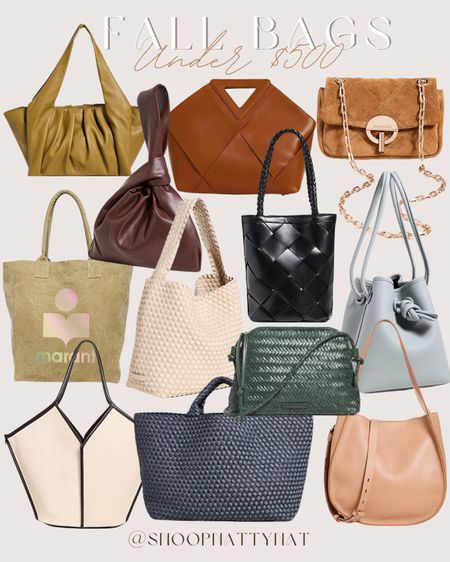 Fall bags under $500🤎

Handbags - purses - fall purses - fall fashion 

#LTKstyletip #LTKsalealert #LTKSeasonal