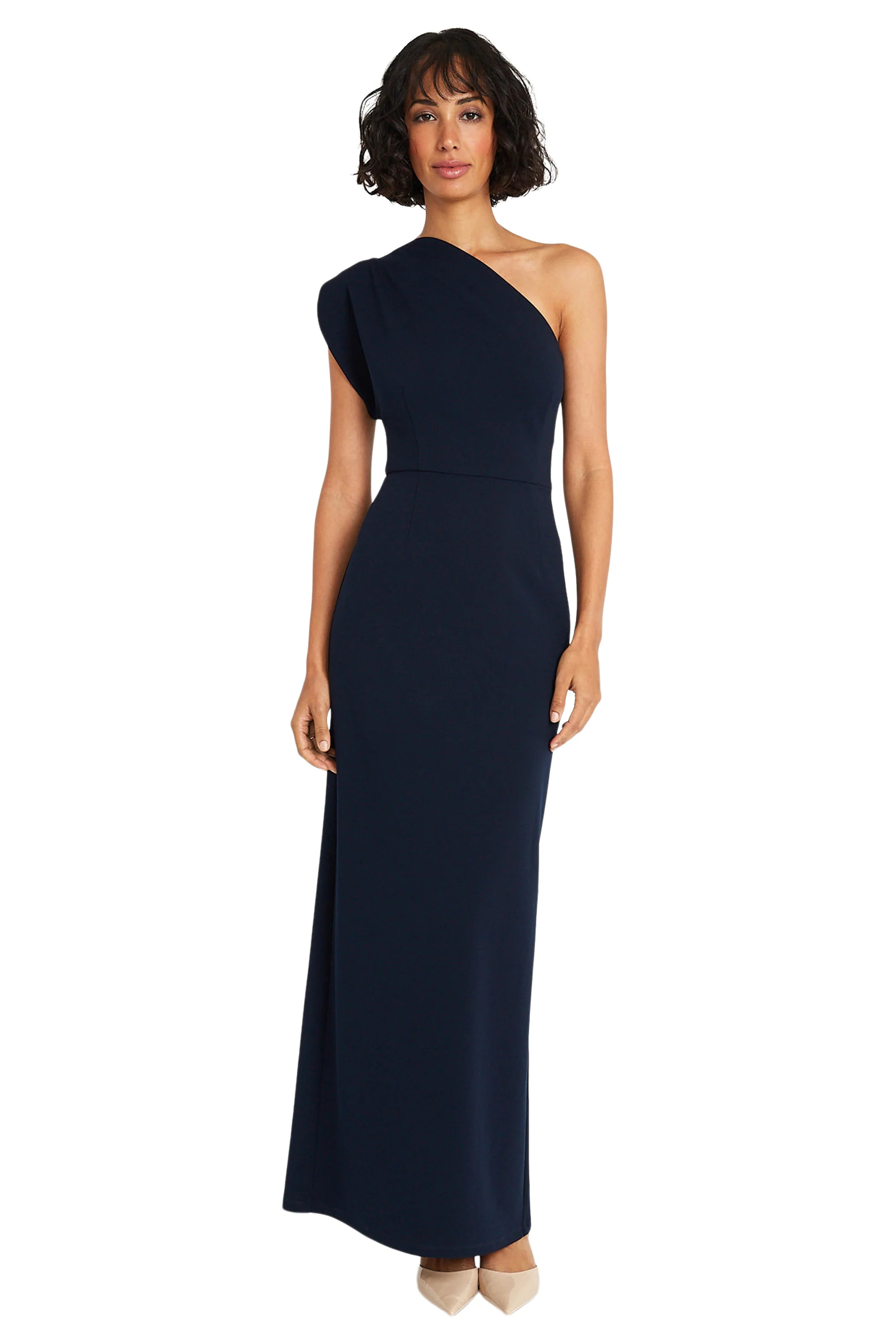 ASYMMETRICAL MIDI DRESS | Maggy London