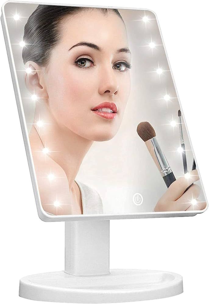 KOOKIN Lighted Vanity Makeup Mirror with 16 Led Lights 180 Degree Free Rotation Touch Screen Adju... | Amazon (US)