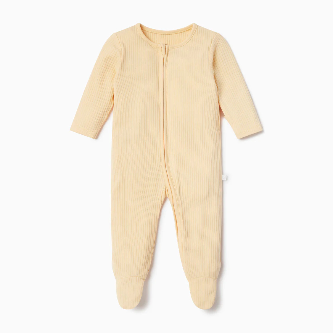Ribbed Clever Zip Footed Baby Pajamas | Baby Mori (US)