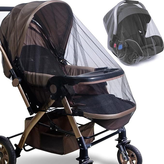 Mosquito Net for Stroller - 2 Pack Durable Baby Stroller Mosquito Net - Perfect Bug Net for Strol... | Amazon (US)