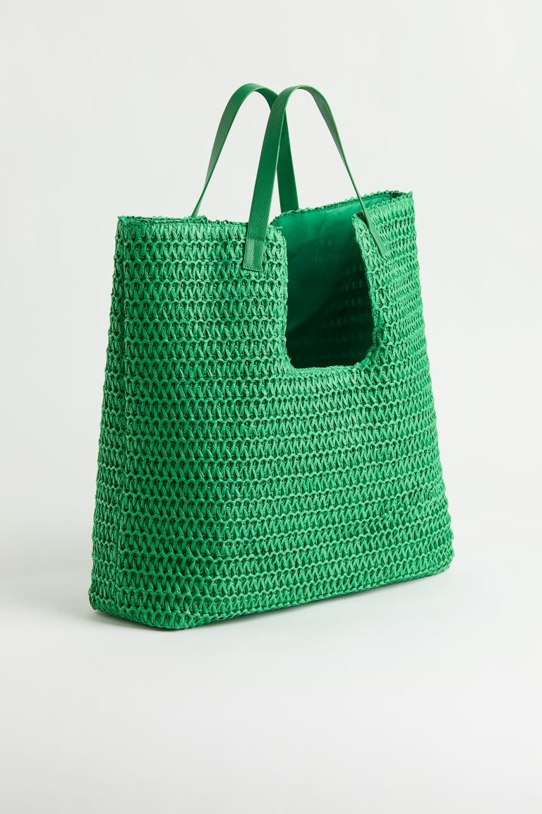 Large Straw Shopper | H&M (US)